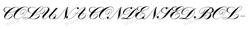 COLUNA CONDENSED BOL字体转换